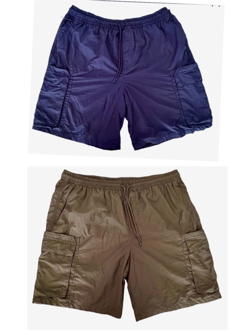 CSG Glyde Men’s Cargo Shorts Bundle Navy Blue and Olive Men’s Size 2XL